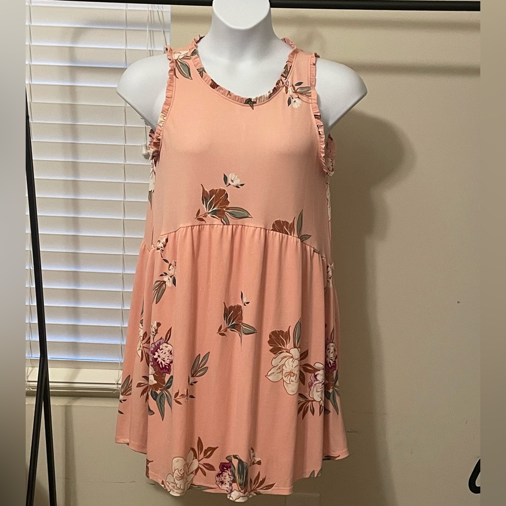 Eyeshadow short dress peach floral